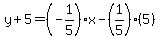 y%2B5=%28-1%2F5%29x-%281%2F5%29%285%29