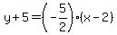 y%2B5=%28-5%2F2%29%2A%28x-2%29