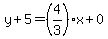 y%2B5=%284%2F3%29x%2B0