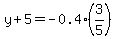 y%2B5=-0.4%283%2F5%29