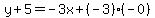 y%2B5=-3x%2B%28-3%29%28-0%29