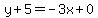 y%2B5=-3x%2B0