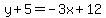 y%2B5=-3x%2B12