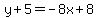 y%2B5=-8x%2B8