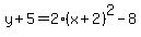 y%2B5=2%28x%2B2%29%5E2-8