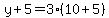 y%2B5=3%2810%2B5%29