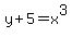 y%2B5=x%5E3