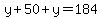 y%2B50%2By=184
