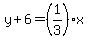 y%2B6=%281%2F3%29%2Ax