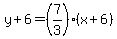 y%2B6=%287%2F3%29%28x%2B6%29