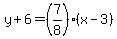 y%2B6=%287%2F8%29%28x-3%29