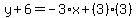 y%2B6=-3%2Ax%2B%283%29%283%29