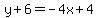 y%2B6=-4x%2B4