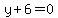 y%2B6=0