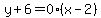y%2B6=0%28x-2%29