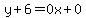 y%2B6=0x%2B0