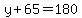 y%2B65=180