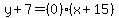 \"y%2B7=%280%29%28x%2B15%29\"