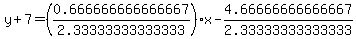 y%2B7=%280.666666666666667%2F2.33333333333333%29%2Ax-4.66666666666667%2F2.33333333333333