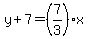 y%2B7=%287%2F3%29x