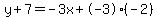 y%2B7=-3x%2B-3%28-2%29
