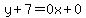 y%2B7=0x%2B0