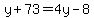 y%2B73=4y-8