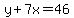 y%2B7x=46