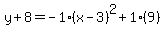 y%2B8=-1%28x-3%29%5E2%2B1%289%29