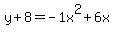 y%2B8=-1+x%5E2%2B6+x