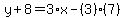 y%2B8=3%2Ax-%283%29%287%29
