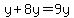 y%2B8y=9y