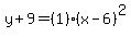y%2B9=%281%29%2A%28x-6%29%5E2