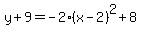 y%2B9=-2%28x-2%29%5E2%2B8
