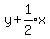 y%2Bexpr%281%2F2%29x