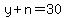 y%2Bn=30