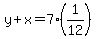 y%2Bx=7%281%2F12%29