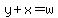 y%2Bx=w
