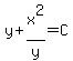 y%2Bx%5E2%2Fy+=+C