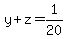 y%2Bz=1%2F20