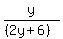y%2F%28%282y%2B6%29%29