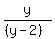 y%2F%28%28y-2%29%29