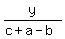 y%2F%28c%2Ba-b%29