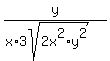 y%2F%28x%2A3sqrt%282x%5E2%2Ay%5E2%29%29