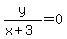 y%2F%28x%2B3%29=0