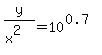 y%2F%28x%5E2%29+=+10%5E%280.7%29