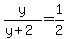 y%2F%28y%2B2%29+=+1%2F2