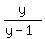 y%2F%28y-1%29