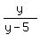 y%2F%28y-5%29