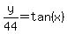y%2F44=tan%28x%29